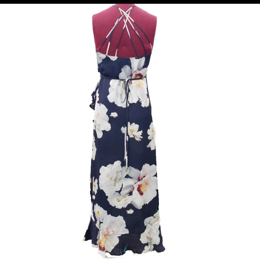 INTERMIX Barletta Silk Ruffle Maxi Dress - Picture 3 of 5